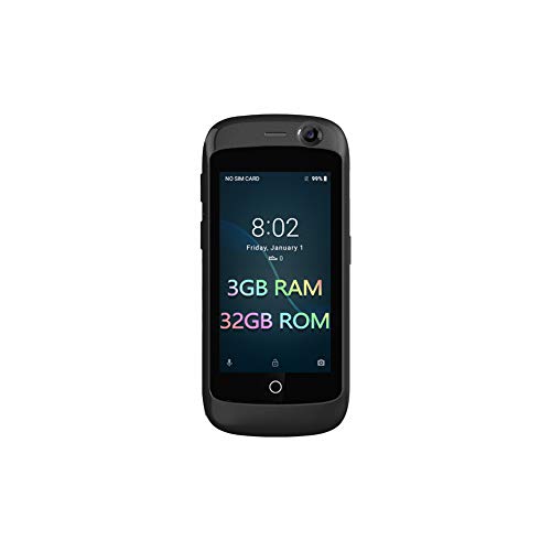 Unihertz Jelly Pro 3 GB+32 GB, el smartphone 4G más pequeño del mundo, Android 8.1 Oreo desbloqueado, negro