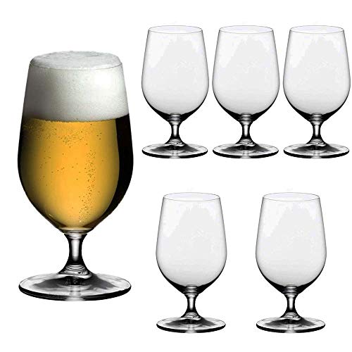 Unishop Set 6 Copas de Cerveza, Vaso para Cerveza de Cristal, 37CL Apto para Lavavajillas
