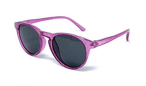 VENICE EYEWEAR OCCHIALI Gafas de sol Polarizadas para niño o niña - protección 100% UV400 - Disponible en varios colores (Rosa Purpurina)
