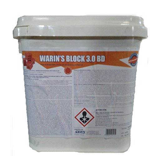 Warin's Block 3.0 BD, Veneno para Ratas en Bloques - 3 Kg