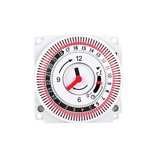 WEQQ Temporizador mecánico Interruptor de Tiempo Recordatorio de Contador 15min-24h Cuenta Regresiva de Cocina (Blanco)