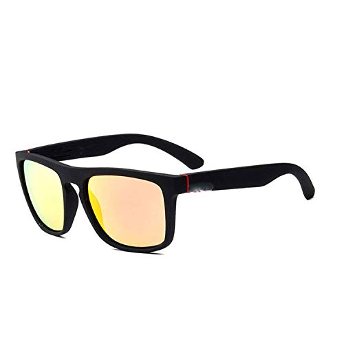 WERERT Gafas de Sol Deportivas,Square Sunglasses Men's Driving Male Sunglasses Retro