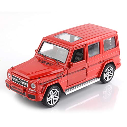 WYXR De fundición de aleación Modelo de Coche, 1:32 Modelo de Coche Mercedes-Benz G65 con el Modelo de la función de luz y Sonido,Rojo