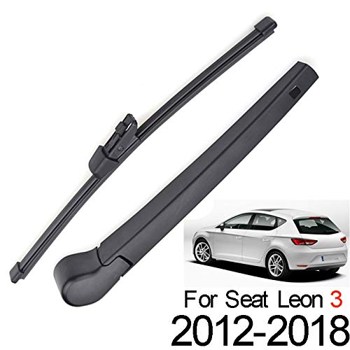 Xukey - Juego de limpiaparabrisas trasero y brazo para Seat Leon MK3 Hatchback 5F 5F1 2012-2018 (1 juego)