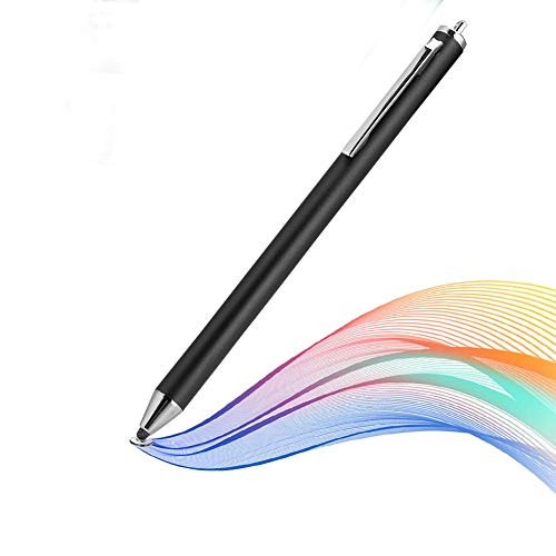 143 Lápiz, Cabezal de Tela, Pantalla táctil, lápiz Digital, lápiz óptico portátil para teléfonos Inteligentes y tabletas Samsung/LG/Huawei/Xiaomi(Negro)
