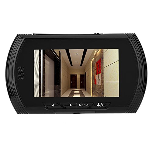 4.3 inch Door Viewer, 3MP TFT Color Digital Peephole Door Camera Viewer with 160 degrees Wide Angle, IR Night vision, Motion Detect, No Disturb Function, Peephole Camera Doorbell for Home Security.