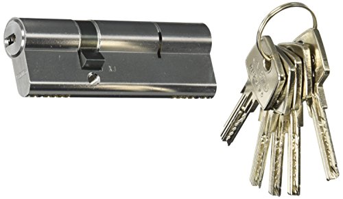 Abus 32929 - Cilindro de la puerta con llave, 30x60 mm, plateado