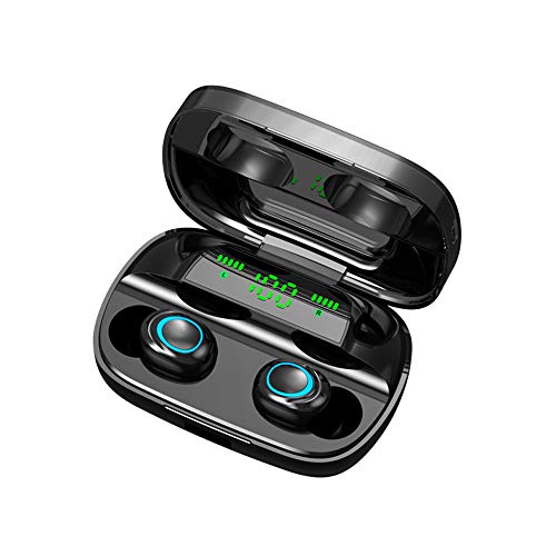 Adaskala S11 Bluetooth 5.0 TWS auriculares verdadera auriculares inalámbricos con doble micrófono en la oreja los auriculares Música gemelos Deportes Auricular Carga de la caja de batería Digital Disp