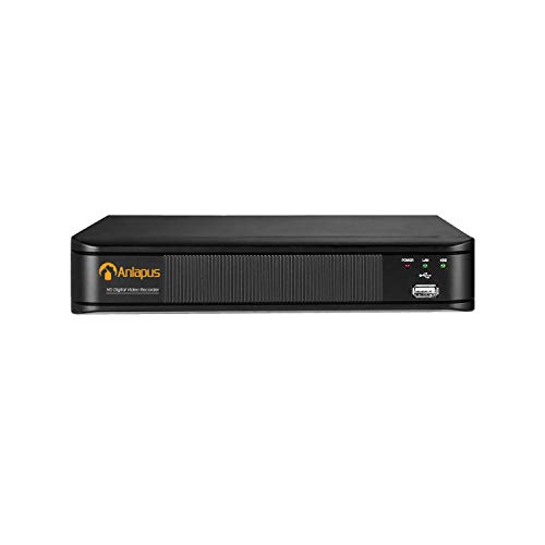 Anlapus 1080P H.265+ 8 Canales Video Grabador de Vigilancia DVR para Kit de Cámaras de Seguridad, Detección de Movimiento, Acceso Remoto P2P
