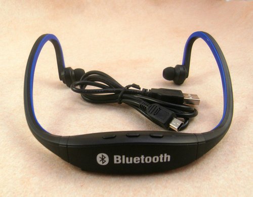 Auriculares deportivos estéreo inalámbricos Bluetooth para iPhone, iPad, HTC, BlackBerry, Samsung, Nokia, PC, portátiles, PS3 y otros dispositivos con Bluetooth.
