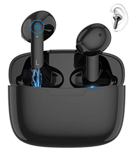 Auriculares inalámbricos Bluetooth 5.1,Auriculares Deportivos Impermeables IPX6 del Ruido estéreo 3D HD,con micrófono y Estuche de Carga portátil 20 Horas,para iPhone/Samsung/Android/Apple AirPods Pro