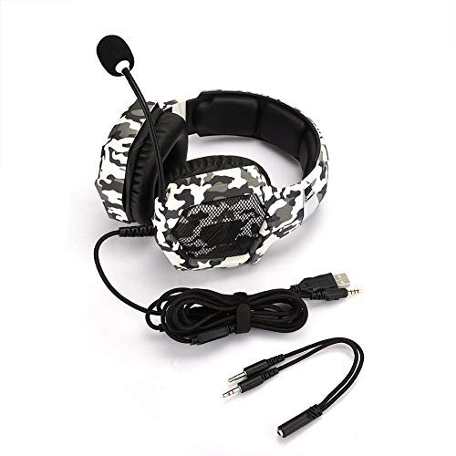 Auriculares para juegos Reducción de ruido estéreo sobre la oreja Auriculares con cable para computadora PS4 PC Gamer