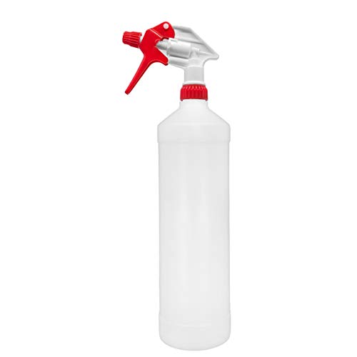 BiOHY Botella pulverizadora de 1 litro (individual) | Pulverizador de bomba resistente a los productos químicos para productos de limpieza, aceite y más | Botellas por hobby (Sprühflasche)