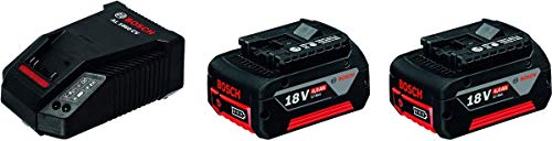 BOSCH 1600A002F8 - Conjunto batería Power Set 18 V 4,0 Ah. con 2 baterías de 4,0 Ah. Cargador AL 1860 CV. Caja de cartón.