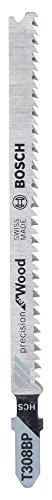 Bosch 2 608 667 399 - Hoja de sierra de calar T 308 BP - Precision for Wood (pack de 3)