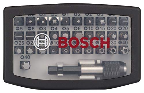 Bosch Professional 260925C148 Set De 32 Puntas De Atornillar Accesorio De Taladro Atornillador, Set De Puntas De Atornillador