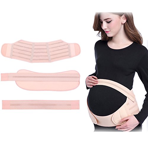Cinturón de embarazo ajustable, apoyo abdominal y lumbar para mujeres embarazadas, tejido respirable elástico respaldo de la espalda aliviar el dolor Postura correcta para la nueva madre(XL)