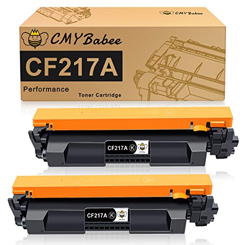 CMYBabee Reemplazo de Cartucho de tóner Compatible para HP 17A CF217A para HP Laserjet Pro M102w M102a MFP M130nw MFP M130fw MFP M130fn MFP M130a Impresoras (2 Paquete)