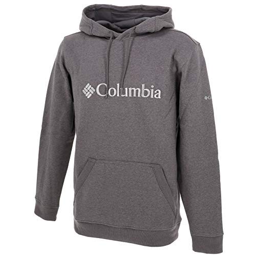 Columbia CSC Basic Logo II Sudadera con Capucha, Hombre, City Grey Heather, Grey, M