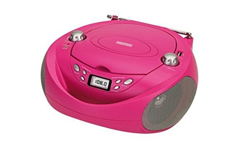 Daewoo DBU-37BL - Radio CD (USB, Digital, FM), color rosa