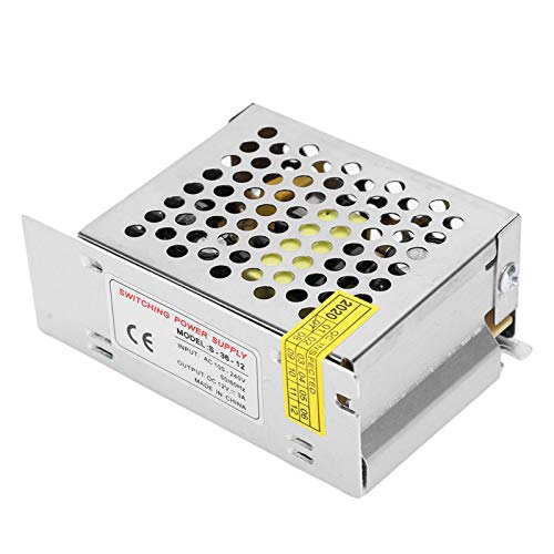 Dpofirs Adaptador de Controlador de Fuente de alimentación de Interruptor, Transformador regulado de aleación de Aluminio, para Pantalla LED, CCTV((S‑150‑12（12V/12.5A/150W） AC110/220V±15%))