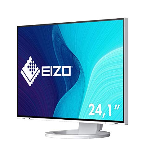 EIZO FlexScan EV2495-WT - Monitor de 61,1 cm (24,1 Pulgadas), HDMI, USB 3.1, Tipo C, RJ-45 LAN, DisplayPort, Tiempo de Respuesta de 5 ms, resolución 1920 x 1200, Color Blanco
