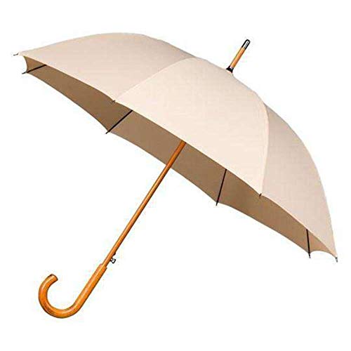 Falcone Parapluie Long - Ouverture automatique Résistant au Vent Beige Paraguas clásico, 89 cm