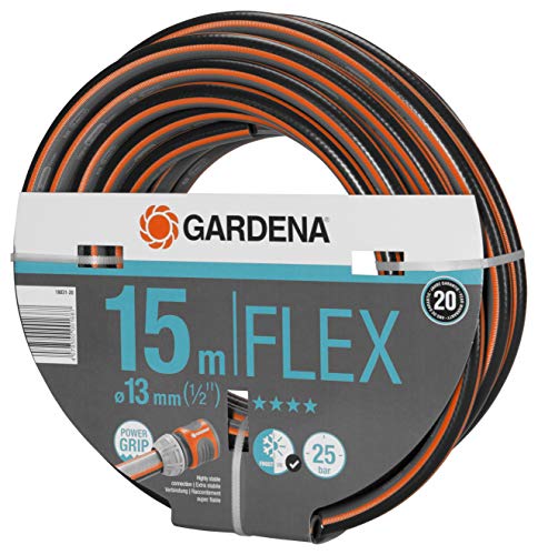 Gardena Comfort Flex - Manguera (9 x 9, 13 mm, 1/2", 15 m, sin Accesorios)