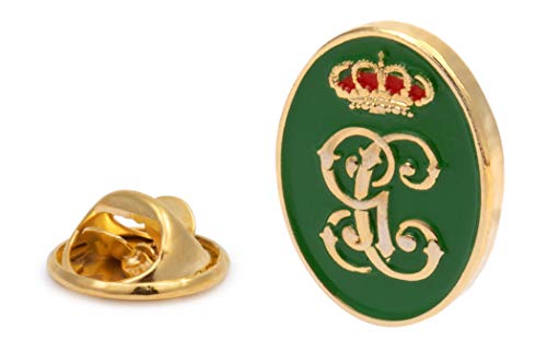 Gemelolandia Pin de Traje del Escudo de la Guardia Civil Verde y Dorado 18mm