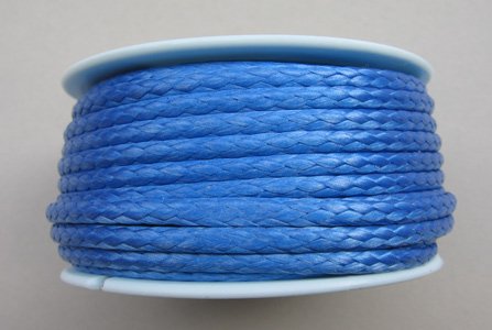 Gepotex Dyneema - Cuerda trenzada de Dyneema (3 mm de diámetro, 15 m), color azul