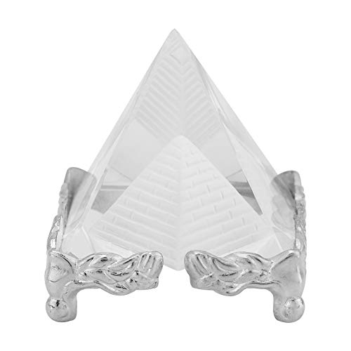 Hztyyier Pirámide de Cristal Pirámide de Talla de Cuarzo Generador de energía Reiki Chakra Piedra de Cristal curativa para la meditación Desarrollo del Yoga