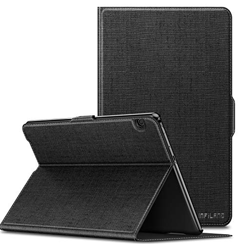 INFILAND Huawei MediaPad T5 10 Funda Case, Super Delgada Soporte Frontal Cover para Huawei MediaPad T5 10 10.1 Pulgadas 2018 Tablet PC,Negro