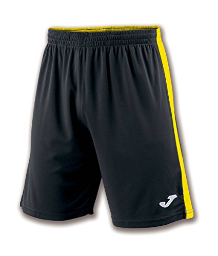 Joma Tokio II Pantalones Cortos, Hombre, Multicolor (Negro/Amarillo), XL