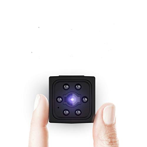 Mini Cámara Ltteny.1080P HD Grabadora de Video portátil con Detector de Movimiento de visión Nocturna por Infrarrojos, Micro camaras de vigilancia Interior/Exterior