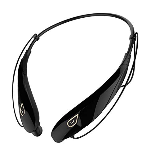 #N/A/a Auriculares Bluetooth Y98 Auriculares Magnéticos V5.0 con Micrófono 20 Horas de Conversación - Oro Negro