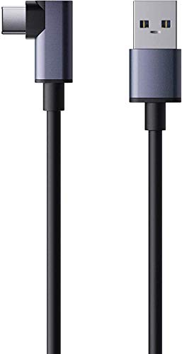 Oculus Quest 2 Link Cable de Carga 5m, Para Auriculares Oculus Quest VR de ángulo Recto USB a Tipo C Transferencia de Datos de Alta Velocidad cable de Carga Rápida