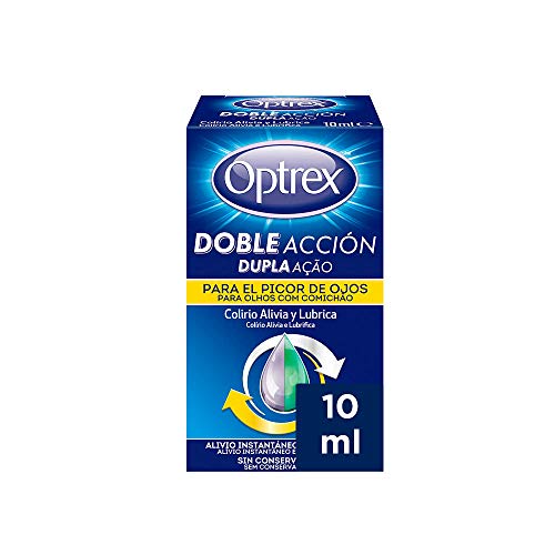 Optrex Colirio Multidosis Doble Acción para Picor de Ojos - 1 Unidad