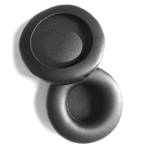 Pixnor – Un par de almohadillas de recambio para auriculares, de poliuretano y suave espuma, compatibles con los auriculares para SONY DR-BT101 ZX300 ZX100 DR-ZX102DPV S500 (negro)