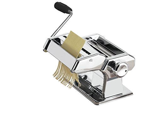 Premier Housewares 2560000 - Máquina para Hacer Pasta, Estructura de Acero Cromado