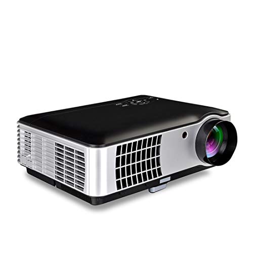 Proyector Inteligente LED RD-806 1200LM 1280x800 Proyector de Cine en casa con Control Remoto, Soporte HDMI, VGA, AV, TV, interfaces USB, Liqingshangmao (Color : Black)