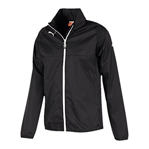 PUMA Jacke Rain Jacket - Chaleco de fútbol para Hombre, Color Negro/Blanco, Talla L