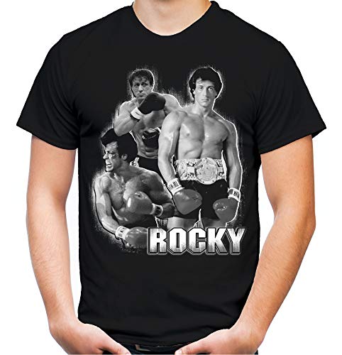 Rocky Balboa Boxing Boxen Fight M2 - Camiseta para hombre Negro XL