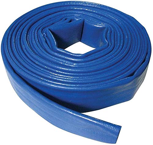 Suinga - MANGUERA PLANA 50MM 100 METROS para descarga de agua, Poliester PVC Azul Goma Layflat de Incendios y Piscinas (50mm 100 metros)