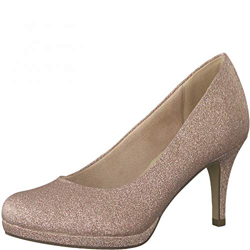 Tamaris Mujer Zapatos de tacón, señora Zapatos de tacón Clásicas,Touch It,Zapatos de tacón,Zapatos de Noche,Rose Glam,38 EU / 5 UK