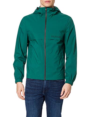 Tommy Hilfiger Tech Hooded Jacket Chaqueta, Verde Rural, S para Hombre