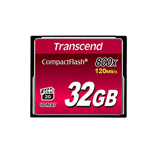 Transcend TS32GCF800 - Memoria Compact Flash de 32 GB, Negro