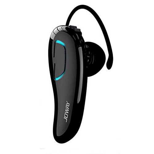 Universal Bluetooth Headset 4.0 - Auriculares in-ear estéreo, 112 dB, gancho intercambiable, aspecto de piano, multipunto, inalámbricos, color negro