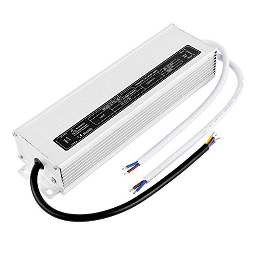 Wilktop Transformador LED Fuente de Alimentación 12V 200W/16.7A Transformador Adaptador de Corriente Adaptador Controlador