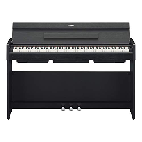 Yamaha Arius YDP-S34 - Piano digital moderno y elegante para estudiantes o aficionados, adecuado para cualquier rincón de la casa, color negro nogal