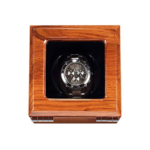 YLJYJ Caja de Reloj Caja de Caja enrolladora automática de Reloj, Motor silencioso, Caja giratoria de Reloj de Madera, 100% Hecho a Mano (Color: H), Reloj